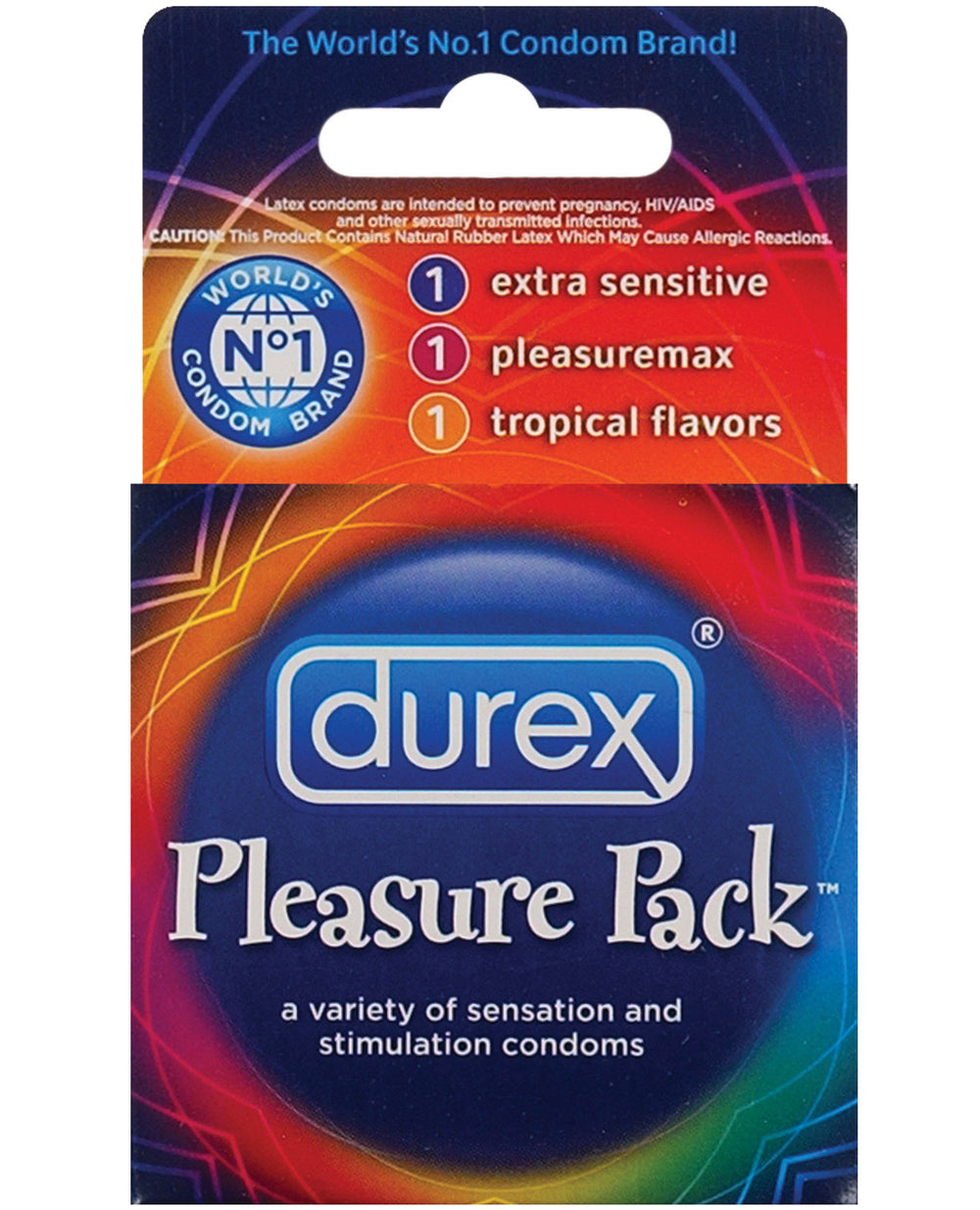 Durex Condoms Pleasure Pack - Box of 3