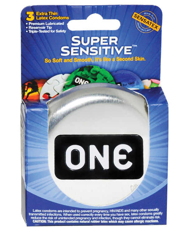 One Super Sensitive Condoms - Box of 3