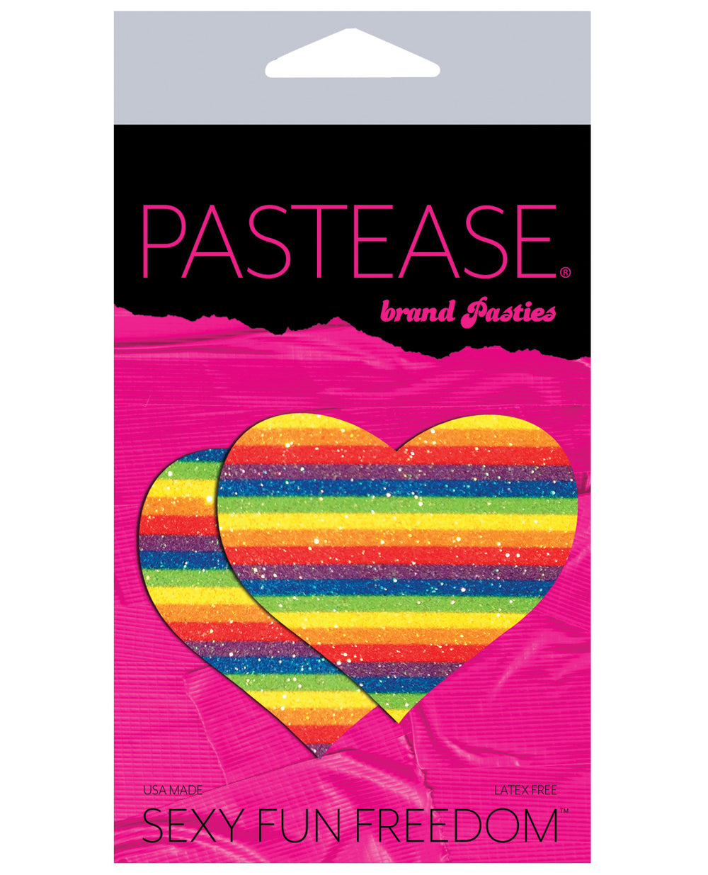 Pastease Premium Glitter Heart - Rainbow O/S