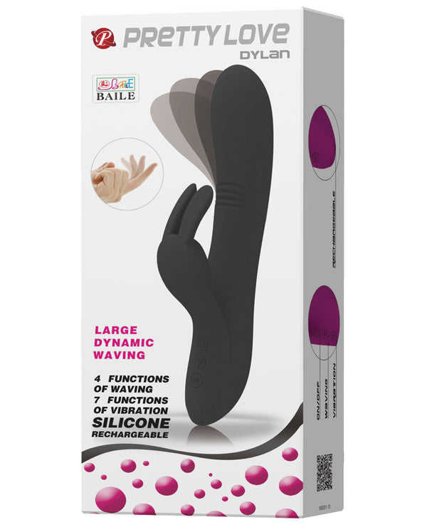 Pretty Love Dylan Bunny Ears Come Hither Rabbit 11 Functions - Black