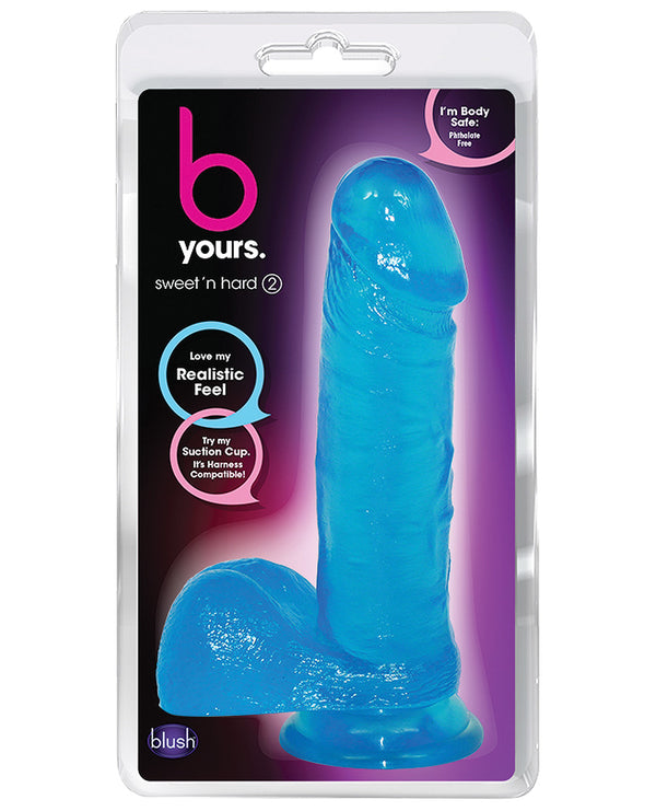 Blush B Yours Sweet n Hard 2 w/Suction Cup - Blue