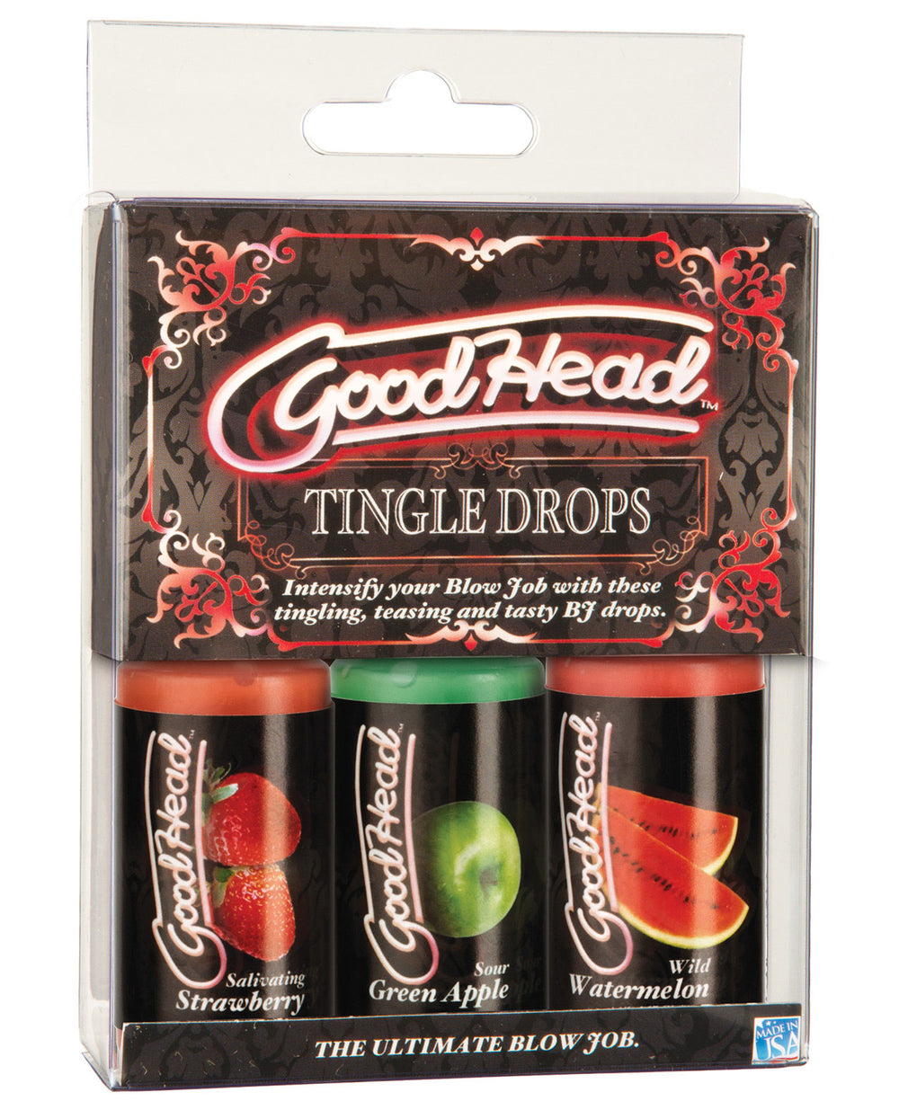GoodHead Tingle Drops Kit - Strawberry/Green Apple/Watermelon