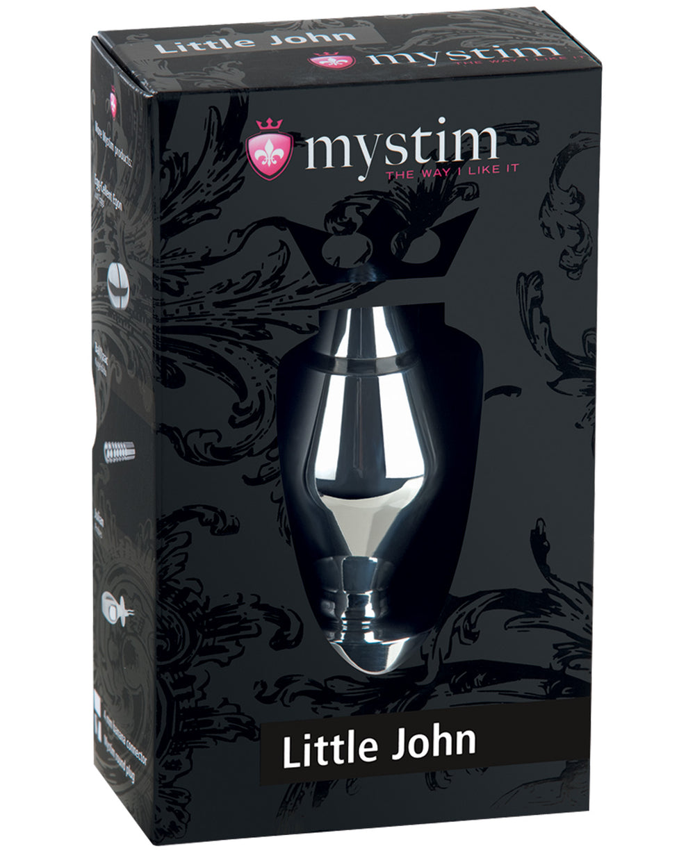 Mystim Little John Buttplug Small Aluminum - Silver
