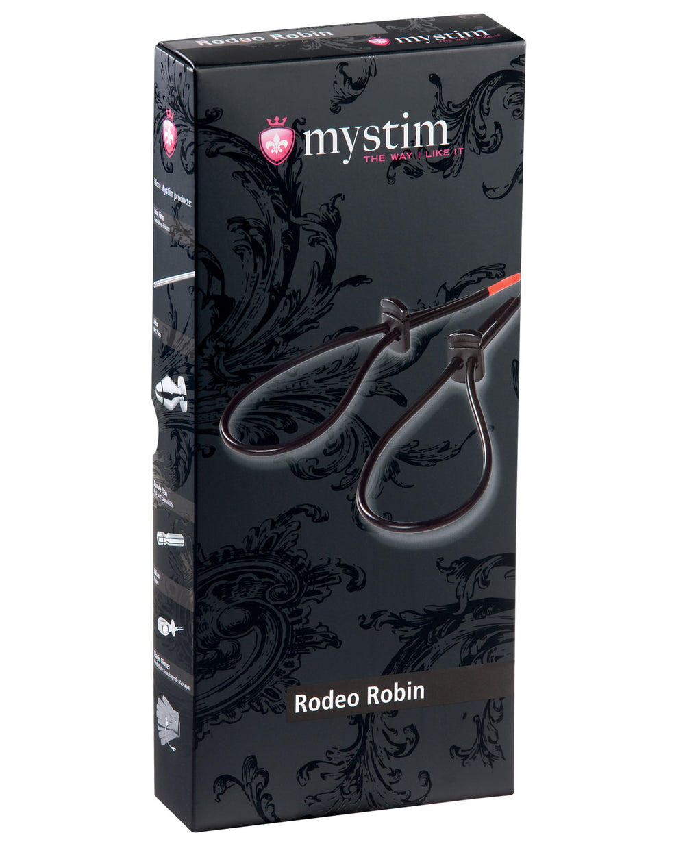 Mystim Rodeo Robin Penis & Testicle Strap Set - Black