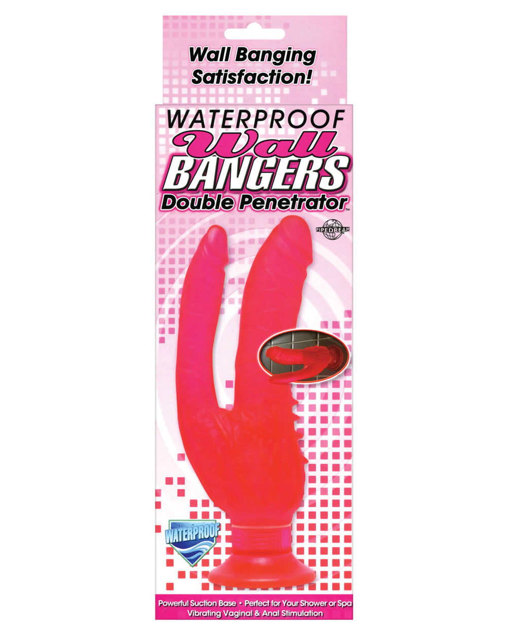 Wall Bangers Double Penetrator Waterproof - Pink