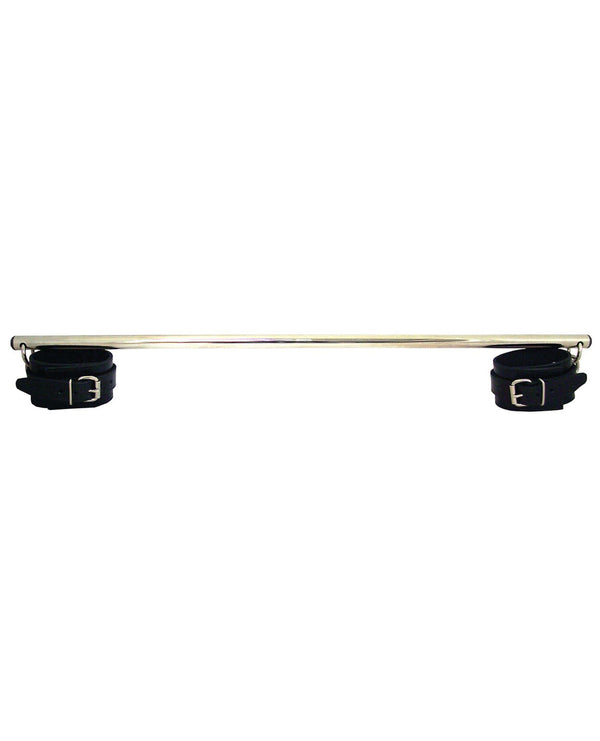 Rouge Leather Leg Spreader Bar w/Black Cuffs