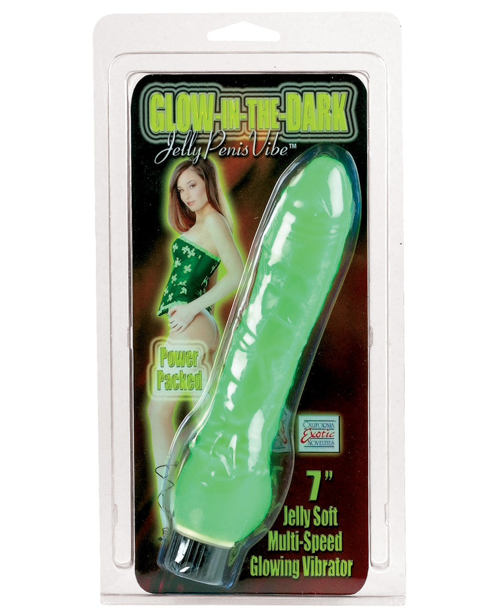 Glow In The Dark 7" Jelly Penis Vibe
