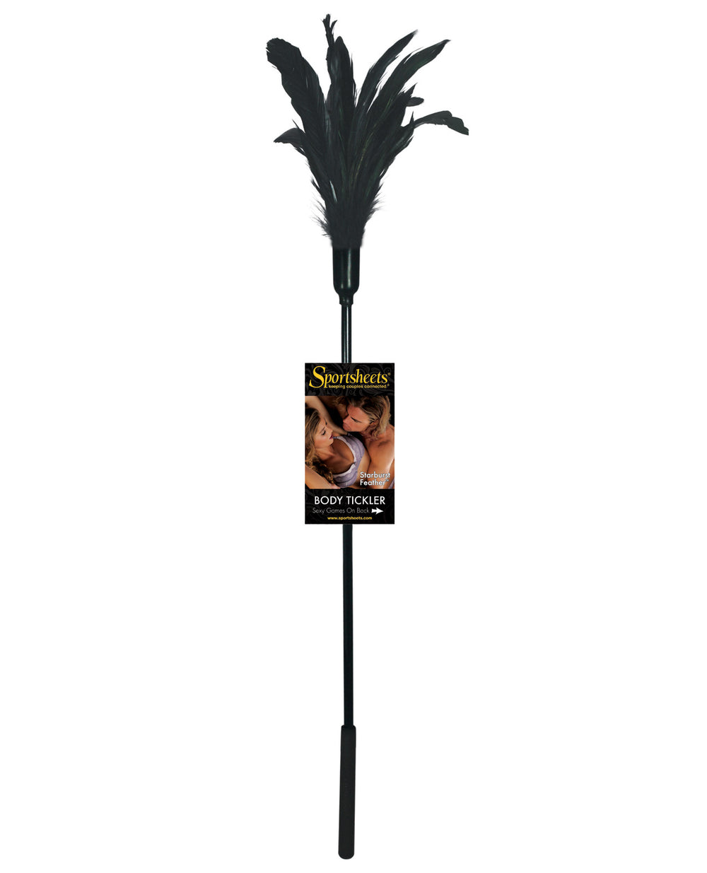 Sportsheets Body Tickler Starburst Feather - Black