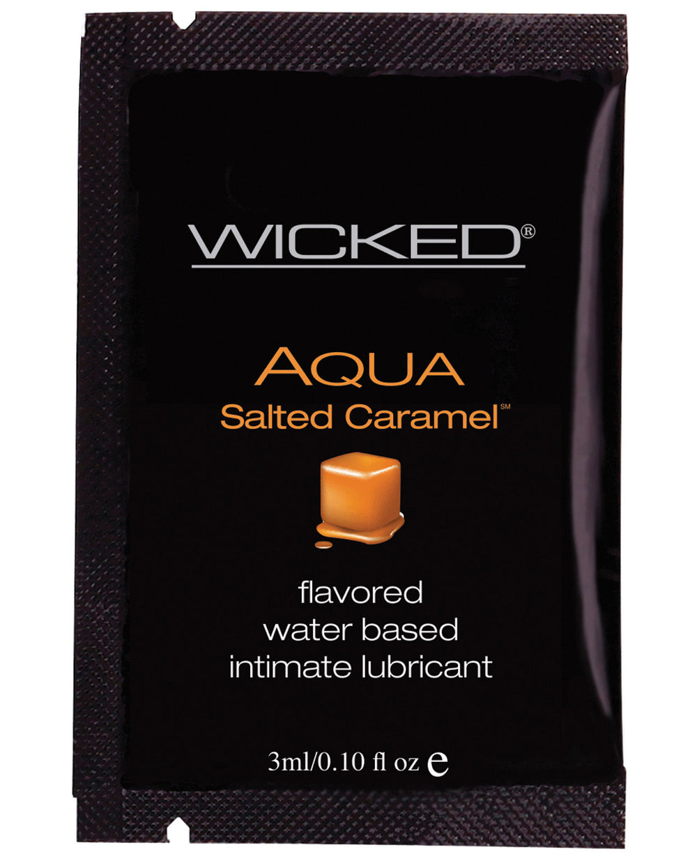 Wicked Sensual Care Aqua Waterbased Lubricant - .1 oz Salted Caramel