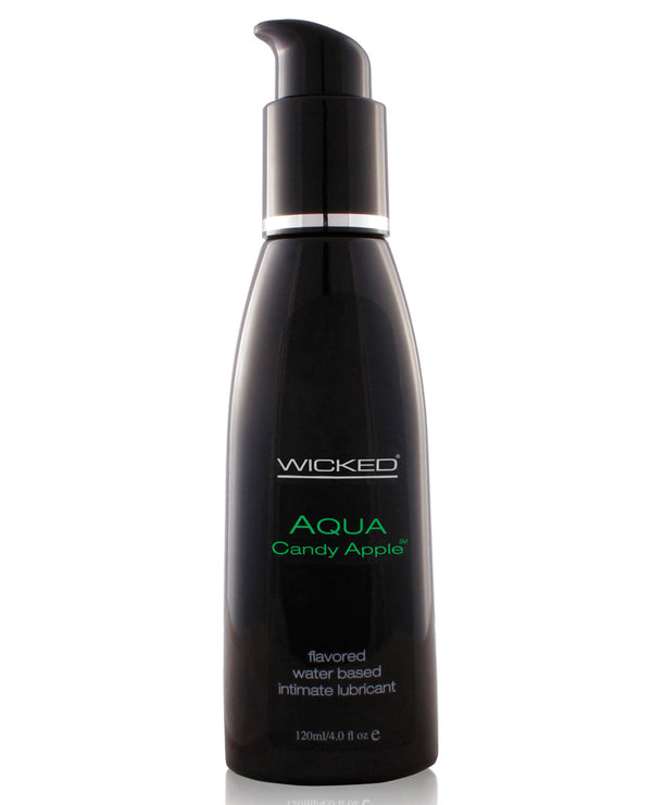 Wicked Sensual Care Aqua Waterbased Lubricant - 4 oz Candy Apple