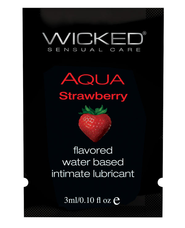 Wicked Sensual Care Waterbased Lubricant - .1 oz Strawberry