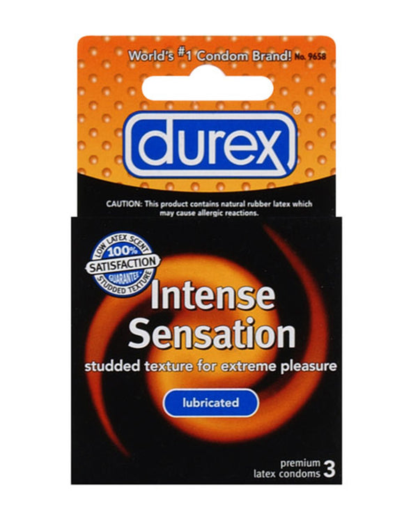 Durex Intense Sensation Condoms - Box of 3