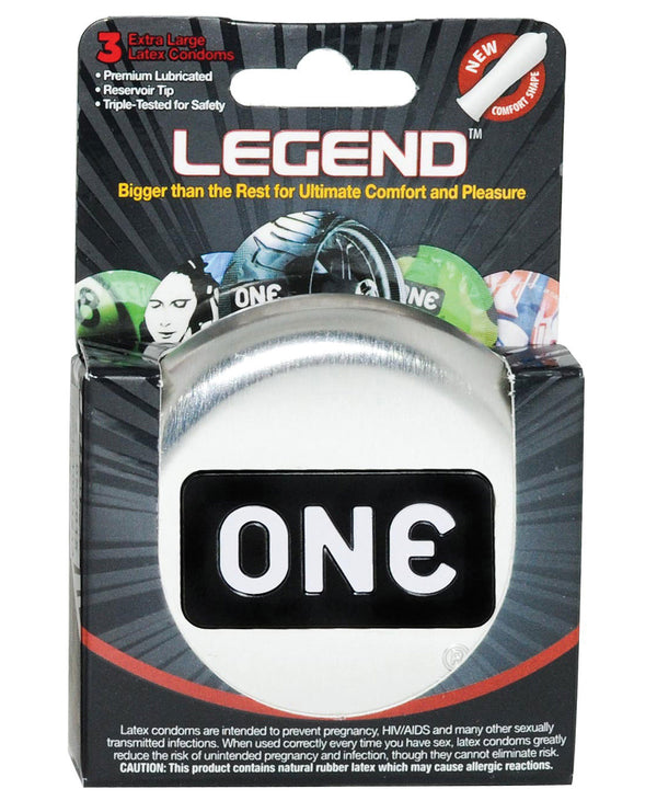 One The Legend XL Condoms - Box of 3