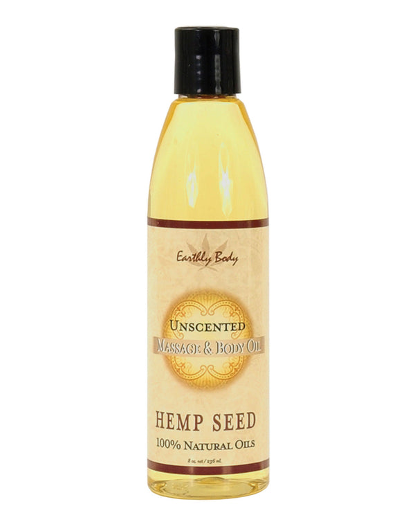 Earthly Body Massage & Body Oil - 8 oz Unscented