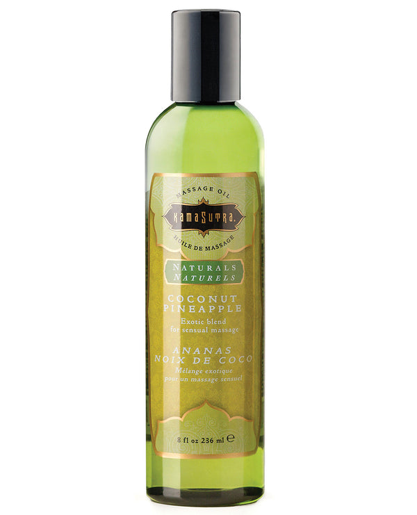 Kama Sutra Naturals Massage Oil - 8 oz Coconut Pineapple