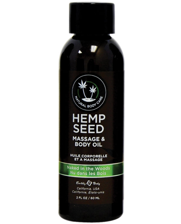 Earthly Body Massage & Body Oil - 2 oz Naked in the Woods