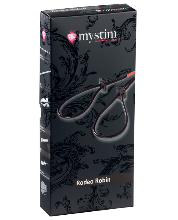 Mystim Rodeo Robin Penis & Testicle Strap Set - Black