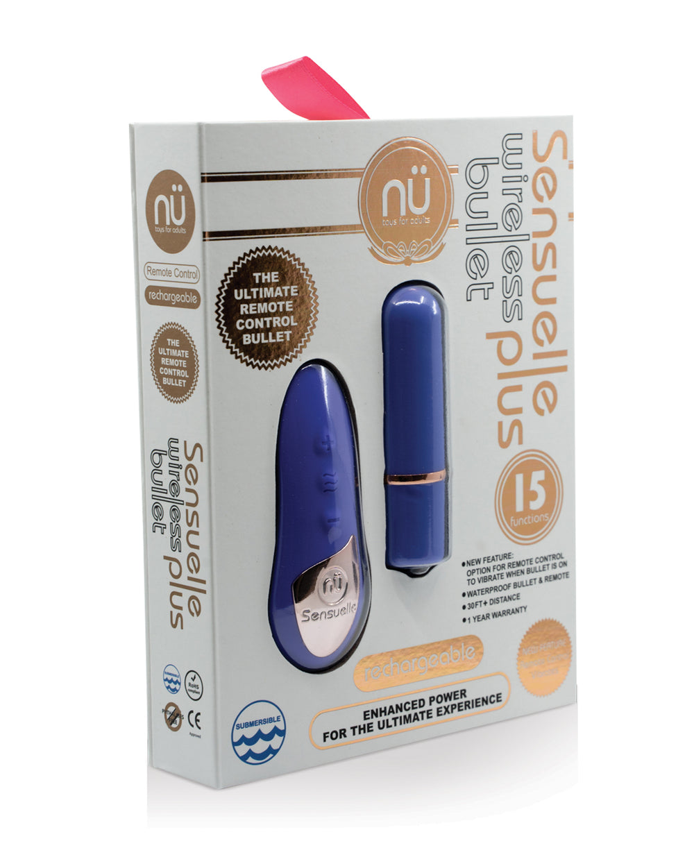 Nu Sensuelle Remote Control Wireless Bullet Plus - Ultra Violet