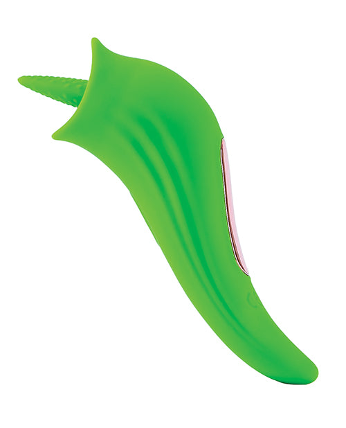 Space Starburst Clitoral Licking Vibe - Neon Green