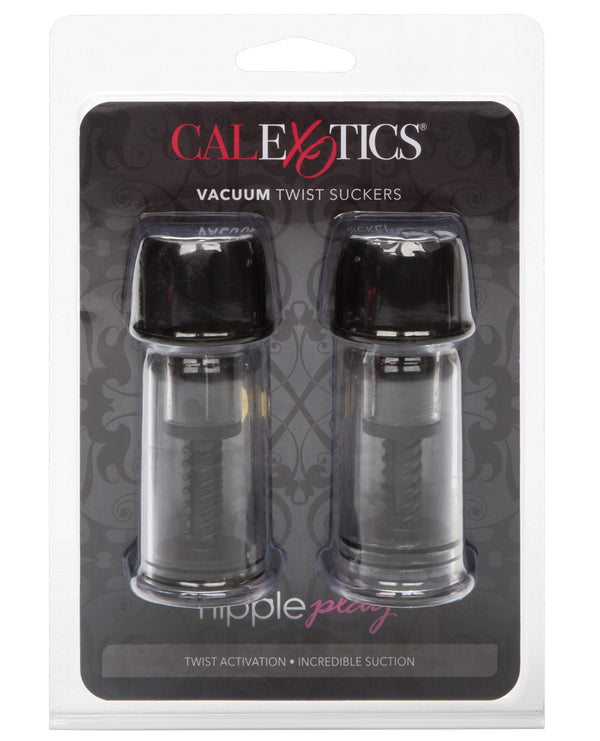 Nipple Play Vacuum Twist Suckers - Black