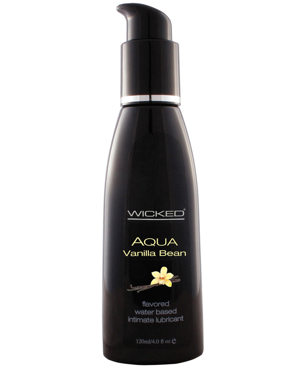 Wicked Sensual Care Aqua Waterbased Lubricant - 4 oz Vanilla Bean